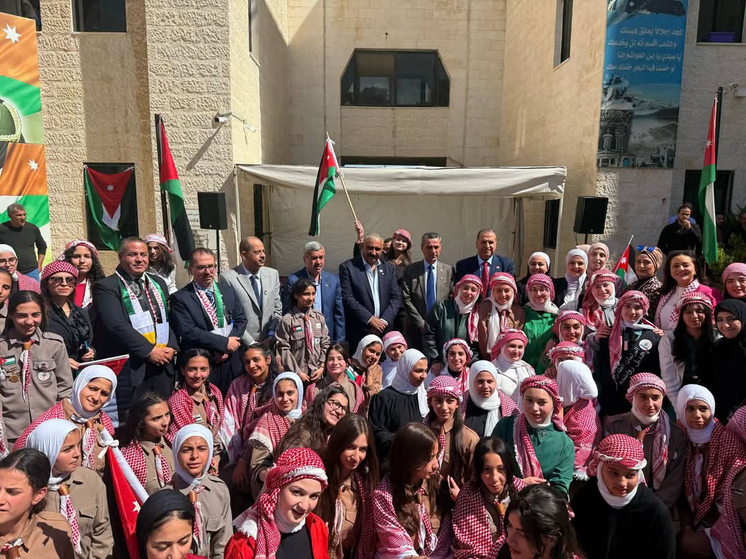 مديرية التربية والتعليم للواء الجامعة تحتفل بمناسبة اليوم الوطني للعلم الأردني.