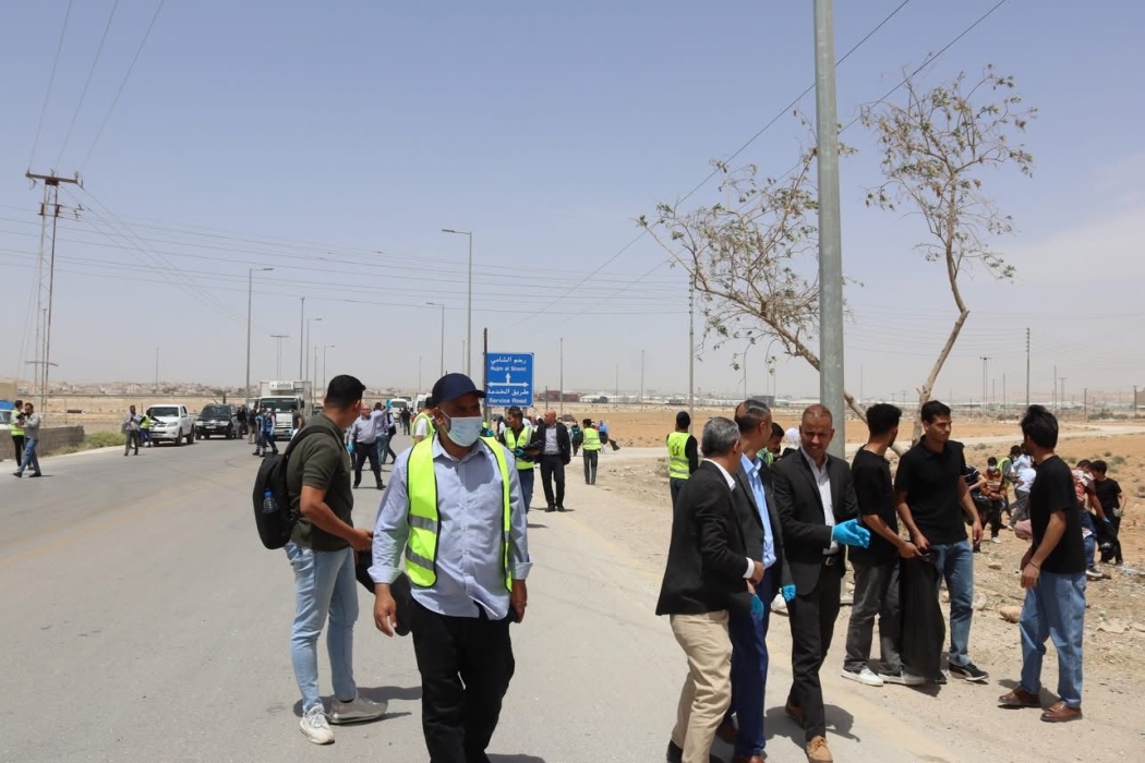 تربية الموقر تشارك بحملة النظافة التي أطلقتها أكاديمية الأمير الحسين بن عبد الله الثاني للحماية المدنية