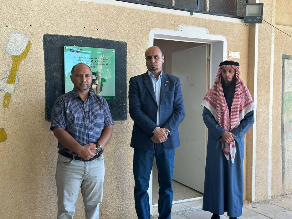 مدير تربية البادية الجنوبية يفتتح  الجدارية التفاعلية جدارية الأقصى في مدارس إيل الثانوية .