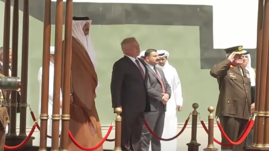 الملك وأمير قطر يعقدان مباحثات في قصر بسمان الزاهر