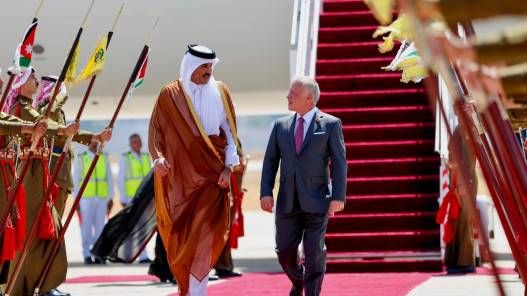 الملك: حياك الله أخي سمو الشيخ تميم بين أهلك في الأردن