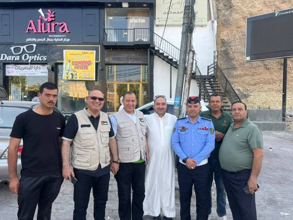 خريسات وبني ياسين يتفقدان الواقع الخدمي ويعززان السلامة المرورية في جرش