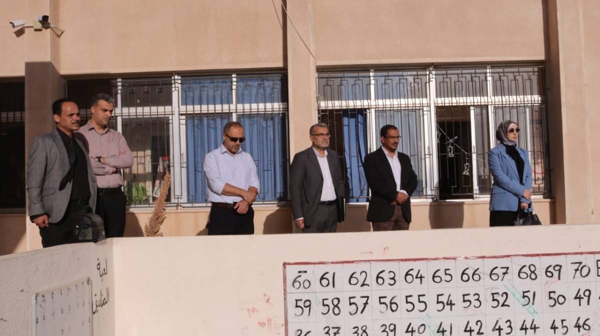 السلامين تتراس فريق الدعم والاسناد في مدرسة حوالة الثانوية المختلطة