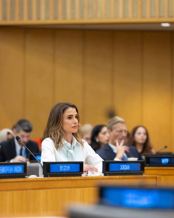 الملكة تحضر اجتماعا أمميا رفيع المستوى لدعم أطفال فلسطين