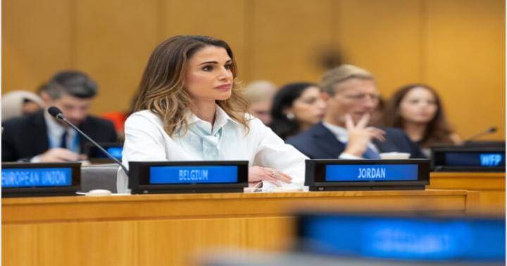 جلالة الملكة رانيا تحضر اجتماعا أمميا لدعم أطفال فلسطين
