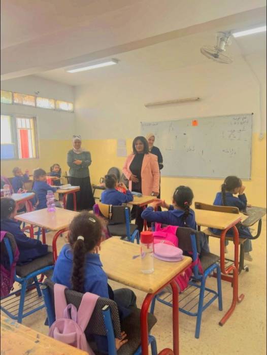 العجارمة تتفقد مدرسة الجندويل الثانوية للبنات