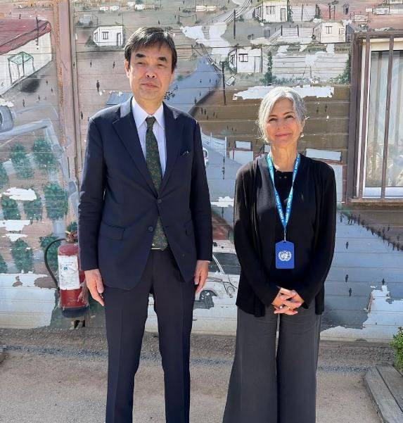 السفير الياباني يزور مخيم الزعتري