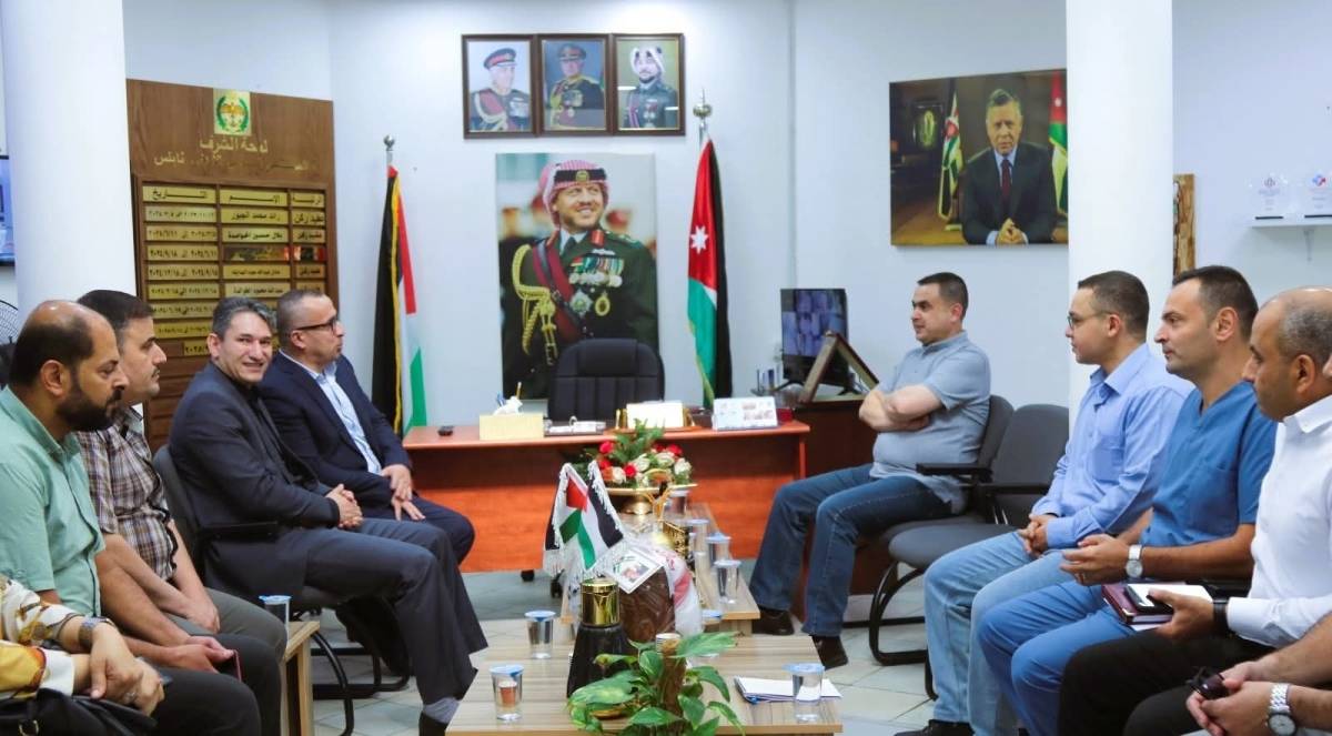 مدير عام المستشفيات الفلسطيني يزور المستشفى الميداني الأردني نابلس8