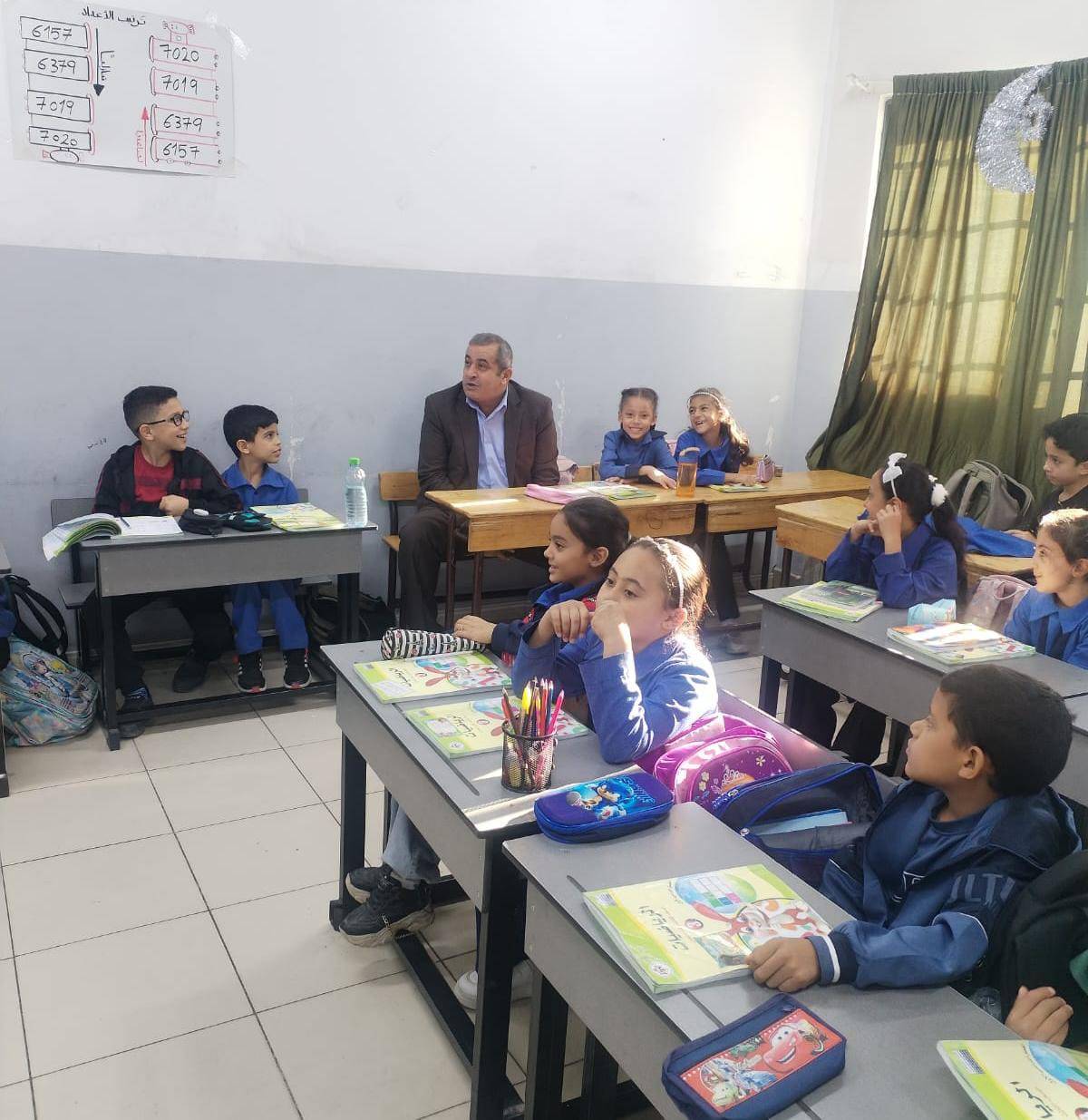 مدير تربية الرصيفة يتابع واقع التعليم بمدرسة إسكان هاشم