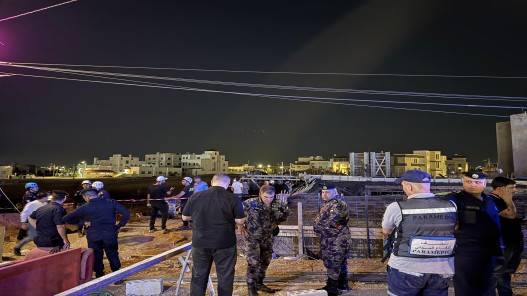 إصابات إثر انهيار مبنى قيد الإنشاء في إربد