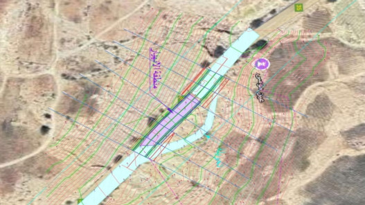 الأشغال تبدأ أعمال معالجة الانزلاق على طريق الموجب