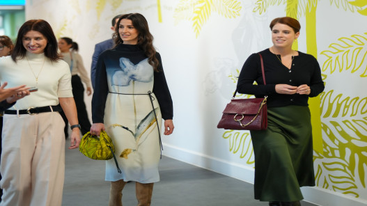 الأميرة رجوة تطلع على أعمال فنية بمستشفى جامعة سبرينغ فيلد للصحة النفسية في لندن