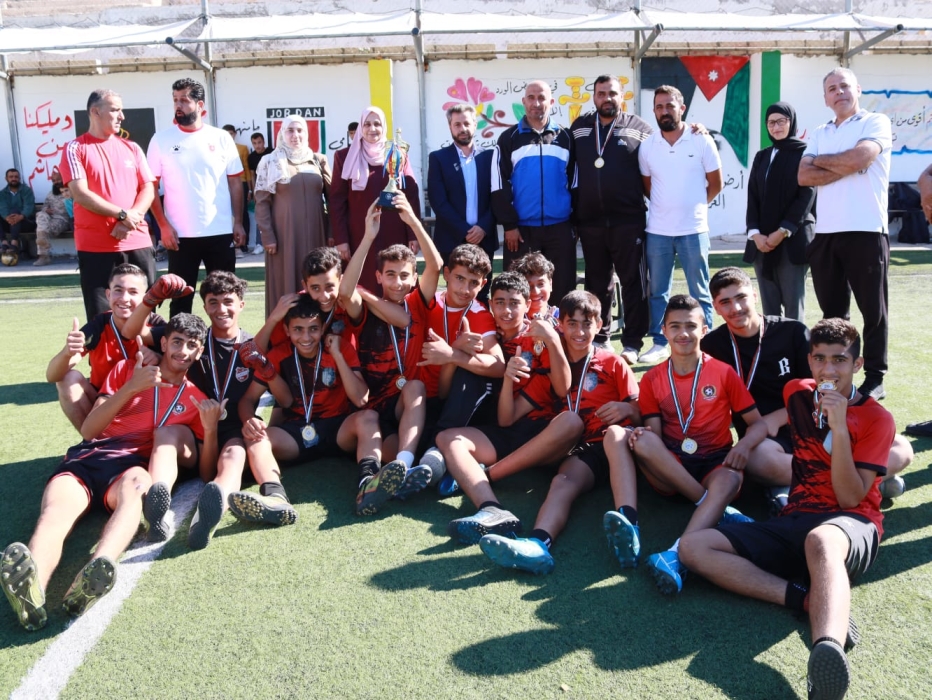 المصري ترعى المباراة النهائية لبطولة خماسي كرة القدم لفئة الذكور في تربية المزار الشمالي