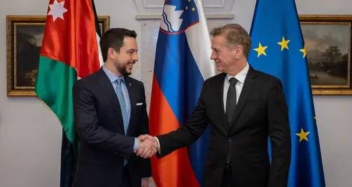 ولي العهد ورئيس الوزراء السلوفيني يشددان على ضرورة الحفاظ على اتفاق وقف إطلاق النار في غزة