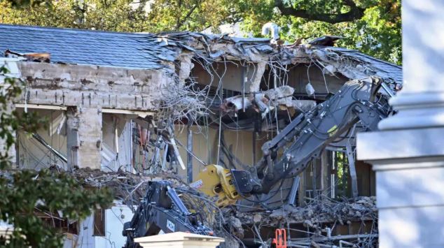 هدم جزء من البيت الأبيض لبناء قاعة احتفالات