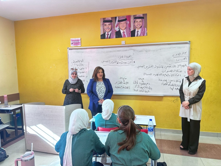 العجارمة تتفقد الجاهزية لفصل الشتاء في عدد من مدارس وادي السير