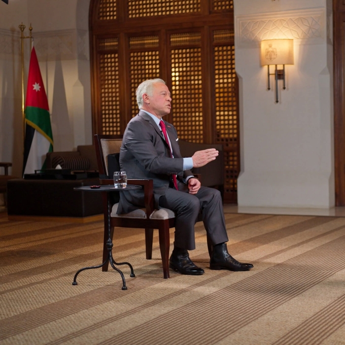 الملك والملكة يجريان مقابلتين مع قناة بي بي سي البريطانية ضمن وثائقي ملك الأردن وأطفال غزة