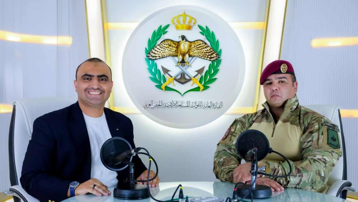 الرائد أنس القطاونة ضيف برنامج الزاوية الرياضية على إذاعة الجيش العربي