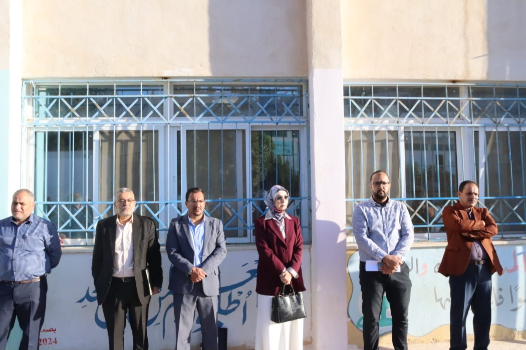 السلامين تتراس فريق الدعم والإسناد في مدرسة الشوبك الاساسية للبنين