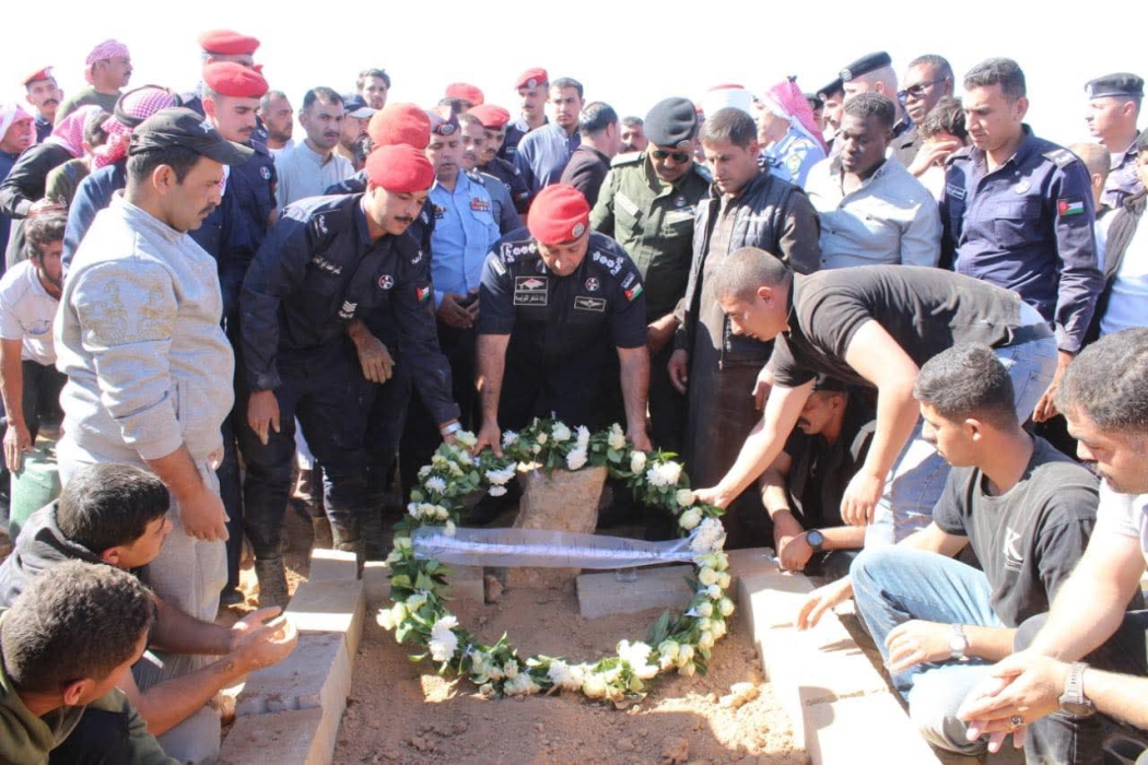 تشييع جثمان العريف أسامة عليان المساعيد