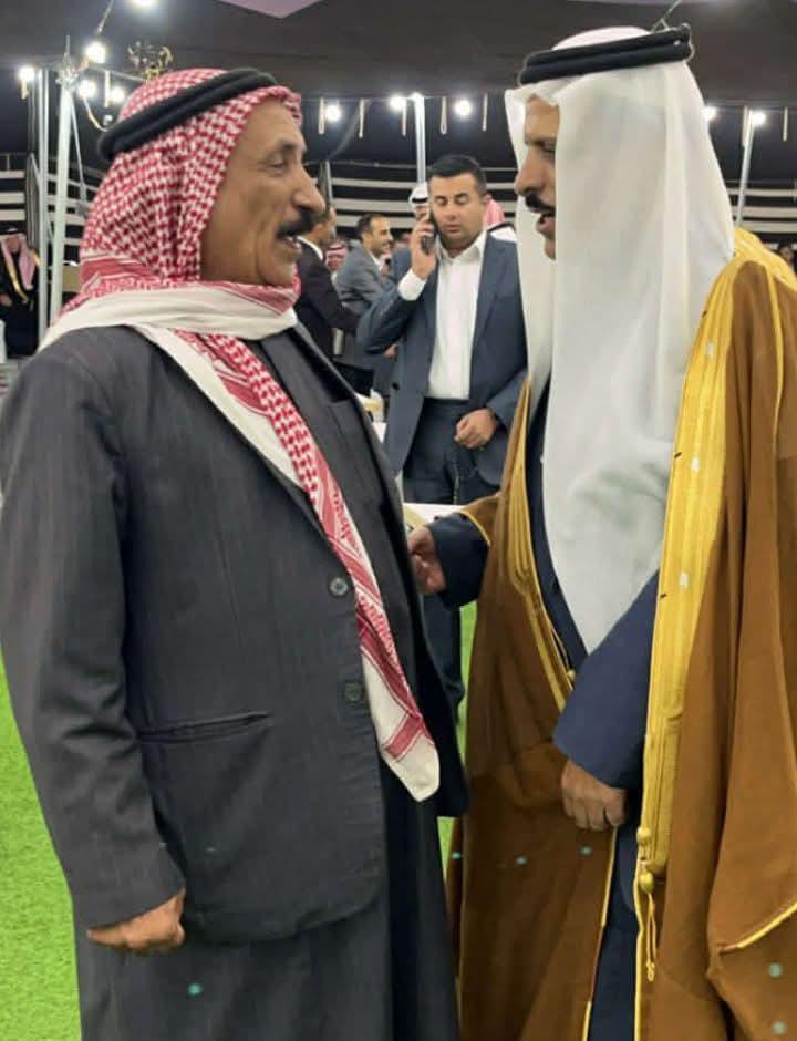 صورة تجمع الشيخ الجازي والسريدان في مضارب بني صخر بالموقر