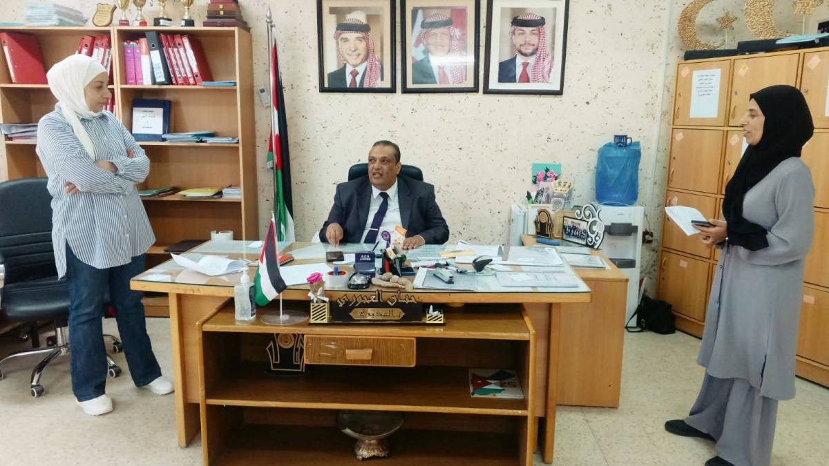 أبو الخيل يوعز بتطوير حديقة مدرسة ماعين الثانوية للبنات