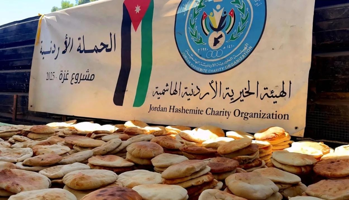 الحملة الأردنية توزع ألف طرد على نازحين في غزة