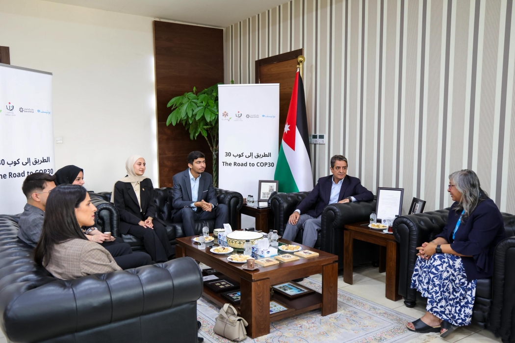 العدوان يلتقي قادة التغيير المناخي قبيل مشاركتهم في مؤتمر الأمم المتحدة بالبرازيل