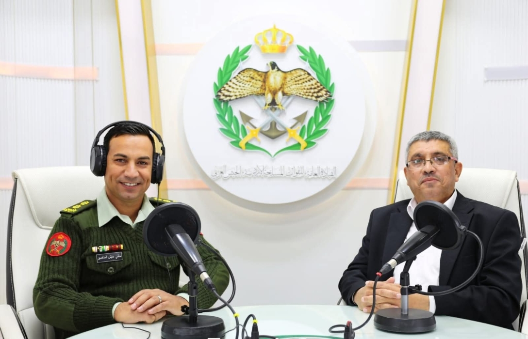 إذاعة الجيش العربي تستضيف عميد كلية المركز الجغرافي الملكي الأردني
