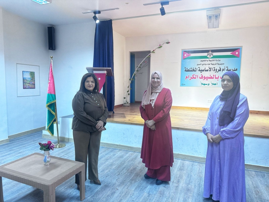 العجارمة تتفقد الجاهزية لفصل الشتاء في مدرسة أم فروة الأساسية