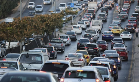 أزمة سير اثر حوادث متفرقة في عمان