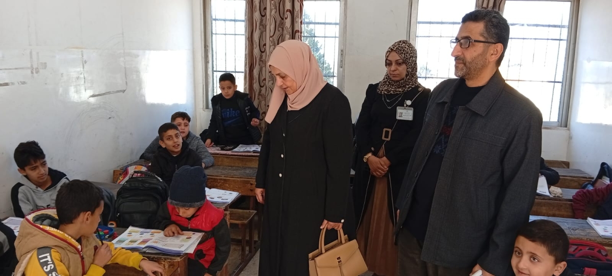 المصري تزور مدرسة اليرموك الأساسية للبنين