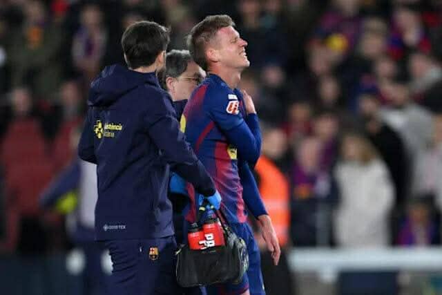 اولمو يغيب عن برشلونة حتى 2026