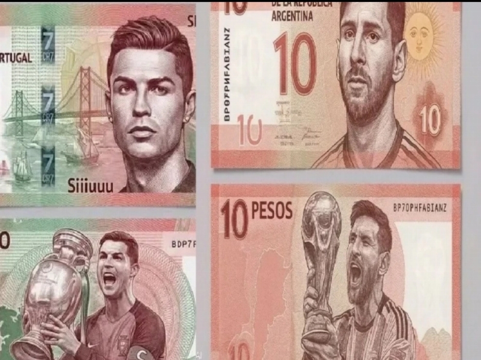 ما حقيقة إصدار عملات نقدية تحمل صور ميسي ورونالدو؟