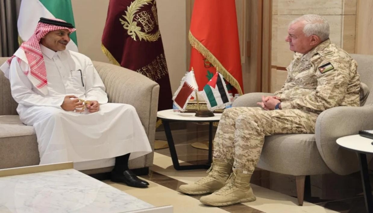 الحنيطي يستقبل السفير القطري