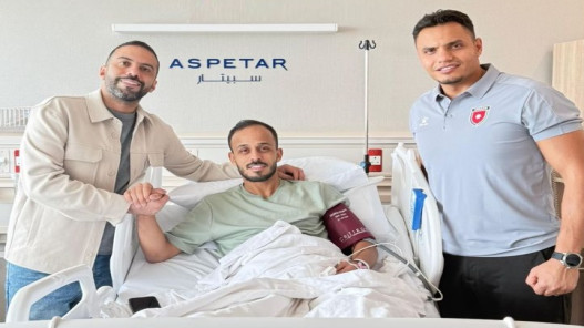 اللاعب أدهم القريشي يعلن نجاح عمليته الجراحية
