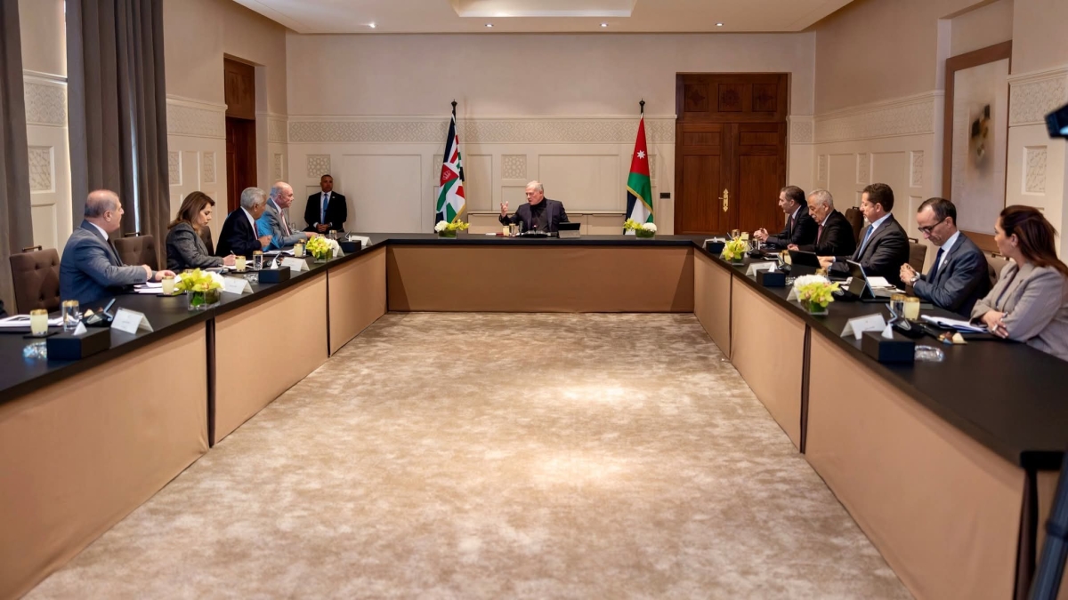 الملك يلتقي أعضاء المكتب الدائم لمجلس الأعيان