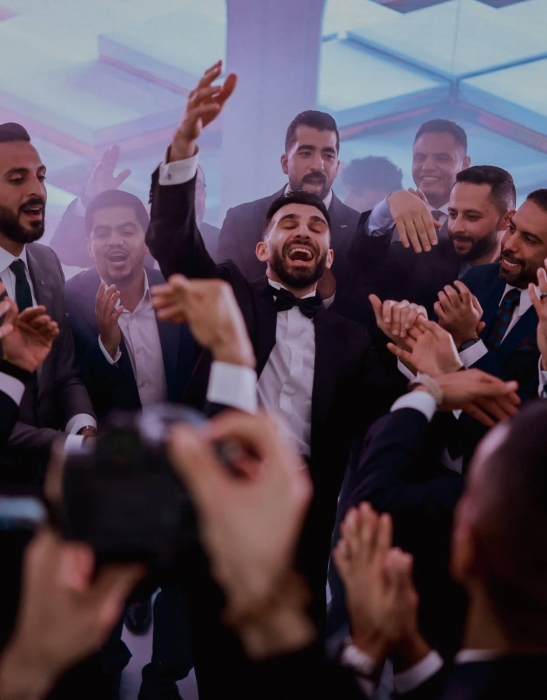 الكابتن إحسان حداد يحتفل بزفافه بحضور نجوم المنتخب الوطني...صور