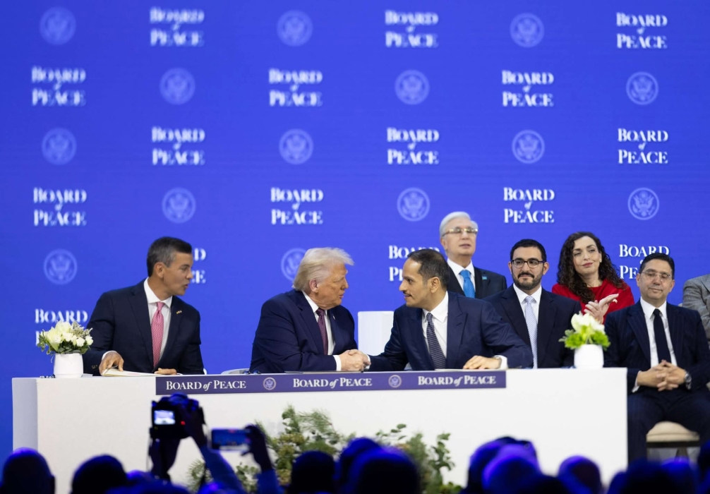 قطر توقع على الانضمام إلى مجلس السلام