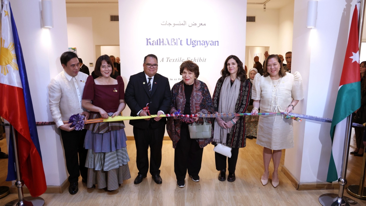 الأميرة وجدان الهاشمي ترعى افتتاح معرض المنسوجات الفليبيني كثابيت أوغنايان