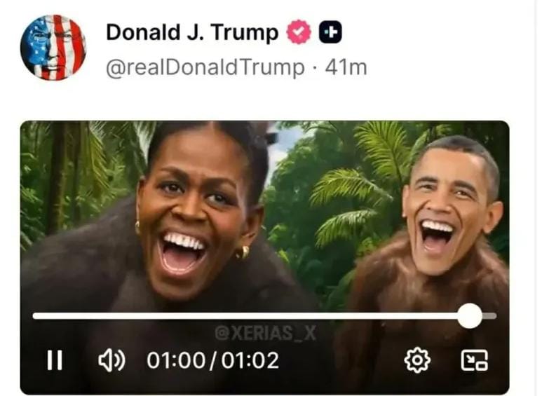 ترامب يثير غضب الأمريكيين بفيديو مسيء لأوباما وزوجته