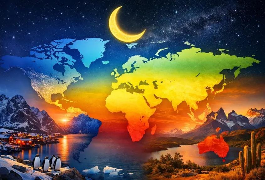 من 16 ساعة شمالًا إلى 11 ساعة جنوبًا.. خريطة أطول وأقصر ساعات الصيام في رمضان 2026