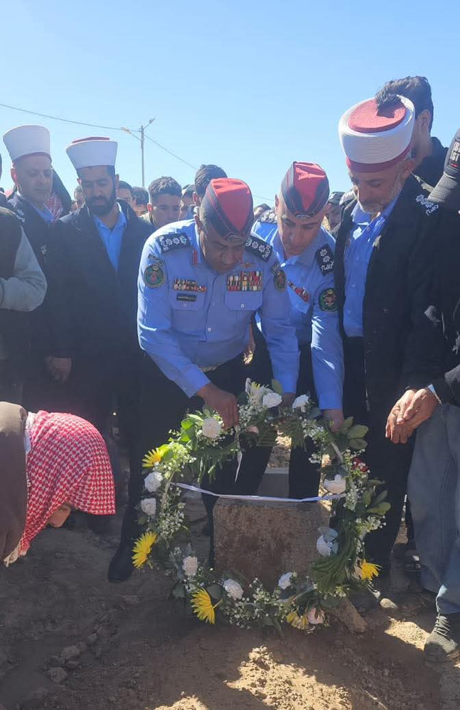 تشييع جثمان الشرطي احمد نضال عبدالمجيد المطرمي