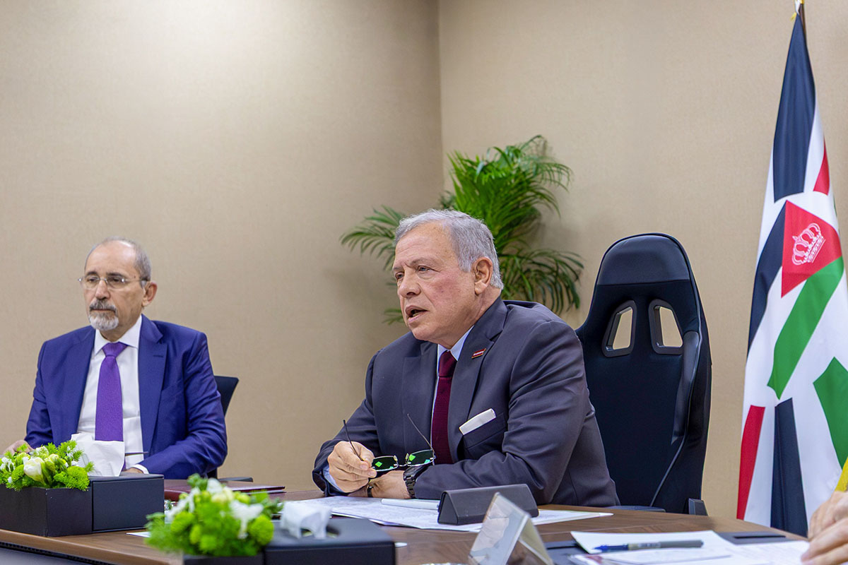 الملك يشارك في اجتماع دولي لبحث التصعيد في الشرق الأوسط