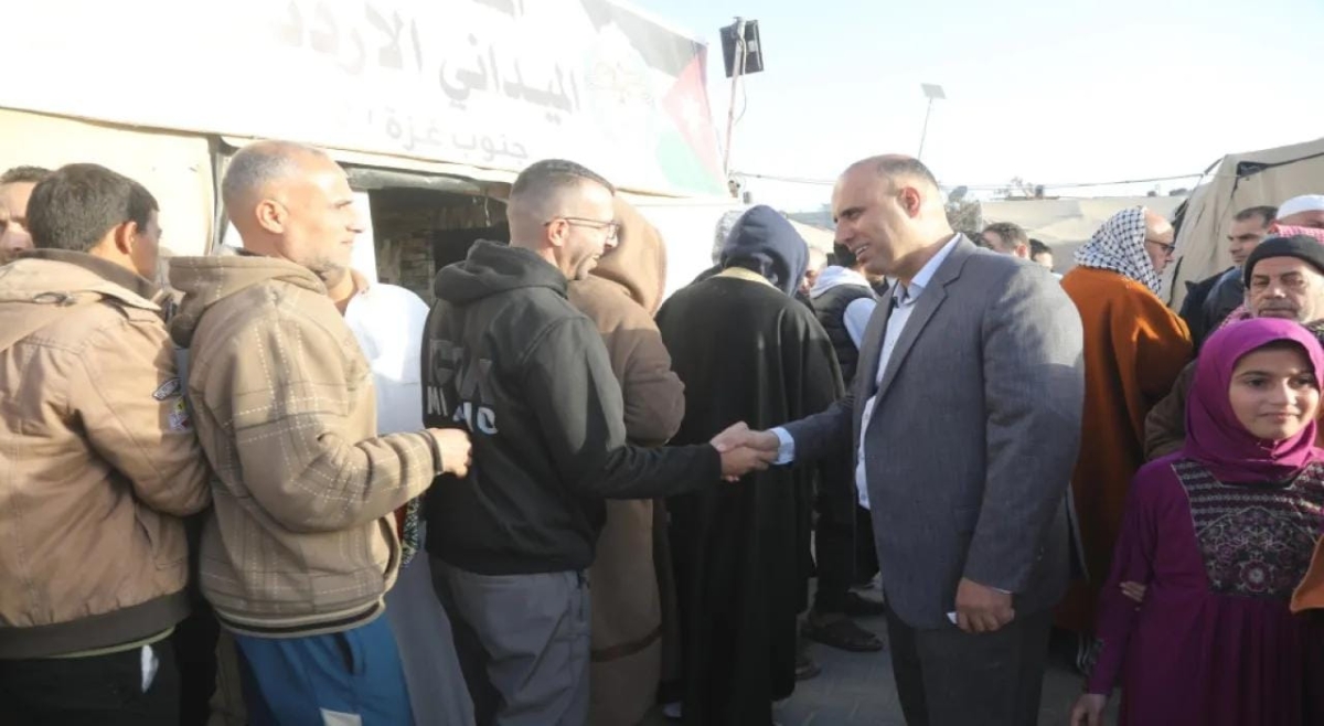 المستشفى الميداني الأردني جنوب غزة9 يستقبل وفوداً من القطاع بمناسبة عيد الفطر