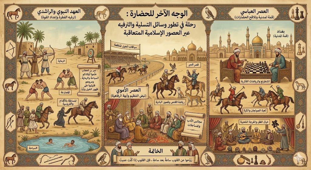 الوجه الآخر للحضارة : رحلة في تطور وسائل التسلية والترفيه عبر العصور الإسلامية المتعاقبة