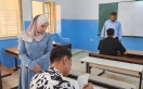 بني عطية تتفقد سير الاختبار التجريبي لطلبة الصف الثاني عشر في عدد من مدارس قضاء الموجب