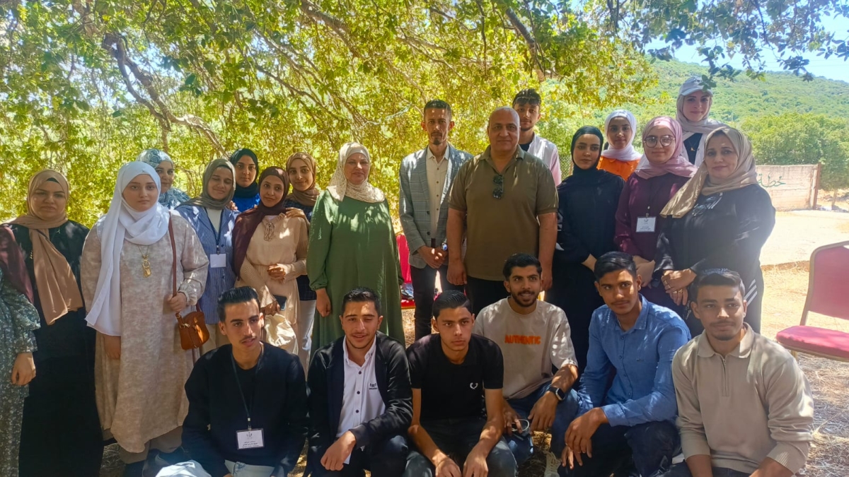 مركز شباب وشابات كفر الماء المدمج ينفذ رحلة بيئية بعنوان “من الطبيعة نبدع” في برقش