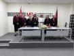 الفايز وأبو حماد يهنئان الباحث حسني يعقوب بمناسبة نيله درجة الماجستير
