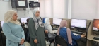 المصري تتابع الاختبار الالكتروني  لطلبة الحادي عشر في مدارس تربية المزار الشمالي